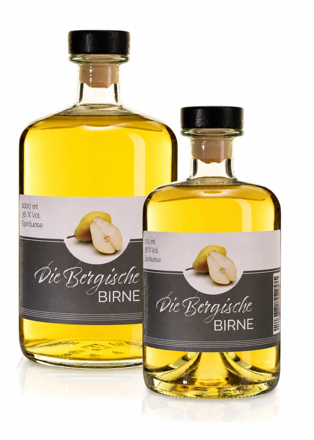 Die Bergische Birne in 1,0 l und 0,5 l