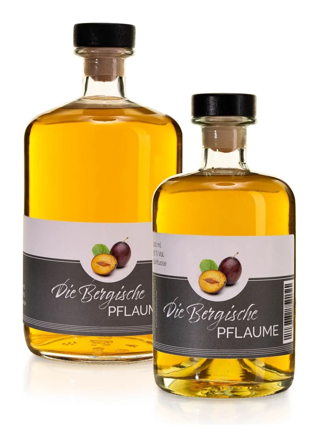 Die Bergische Pflaume in 1,0 l und 0,5 l