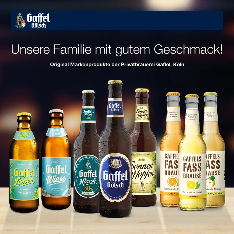 Gaffel: Unsere Familie mit gutem Geschmack