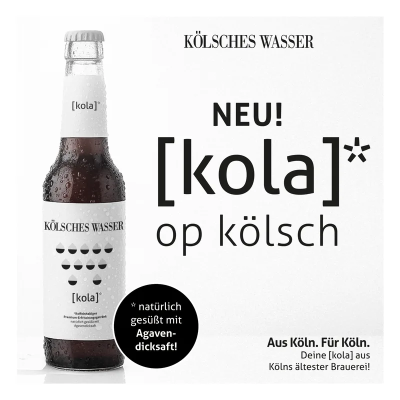 Kölsches Wasser: NEU, [kola] op kölsch